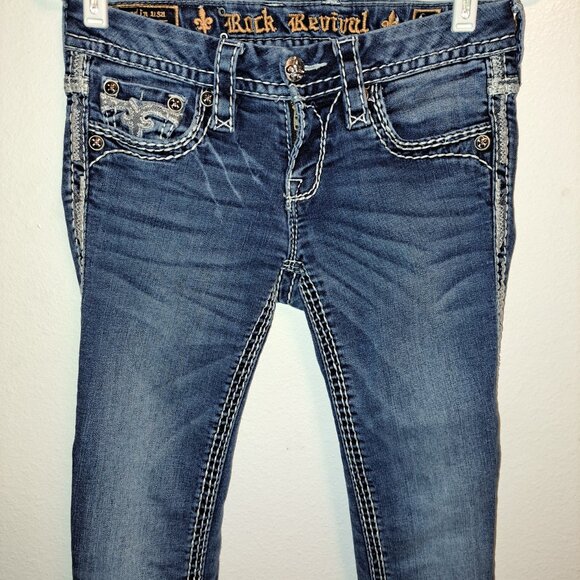 Rock Revival Hana Skinny Stretch Jean size 26 - Picture 12 of 16